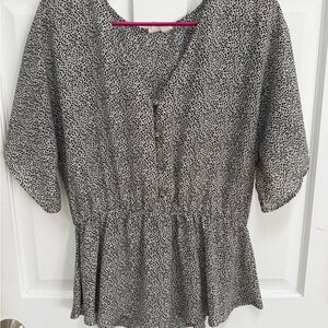 Sienna Sky Monochrome Patterned Blouse